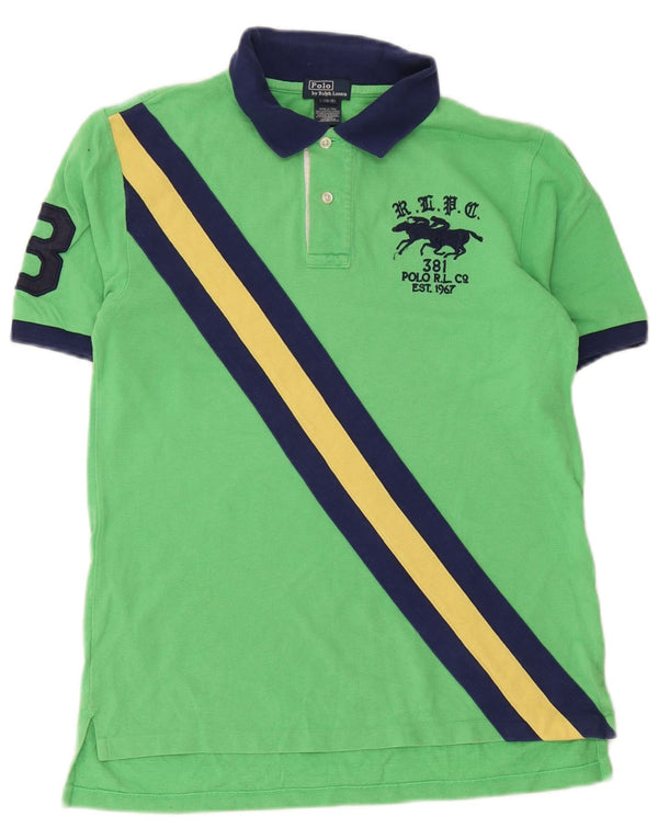Polo Ralph Lauren Camicia grafica per ragazzi 14-15 anni Large Verde Colorblock