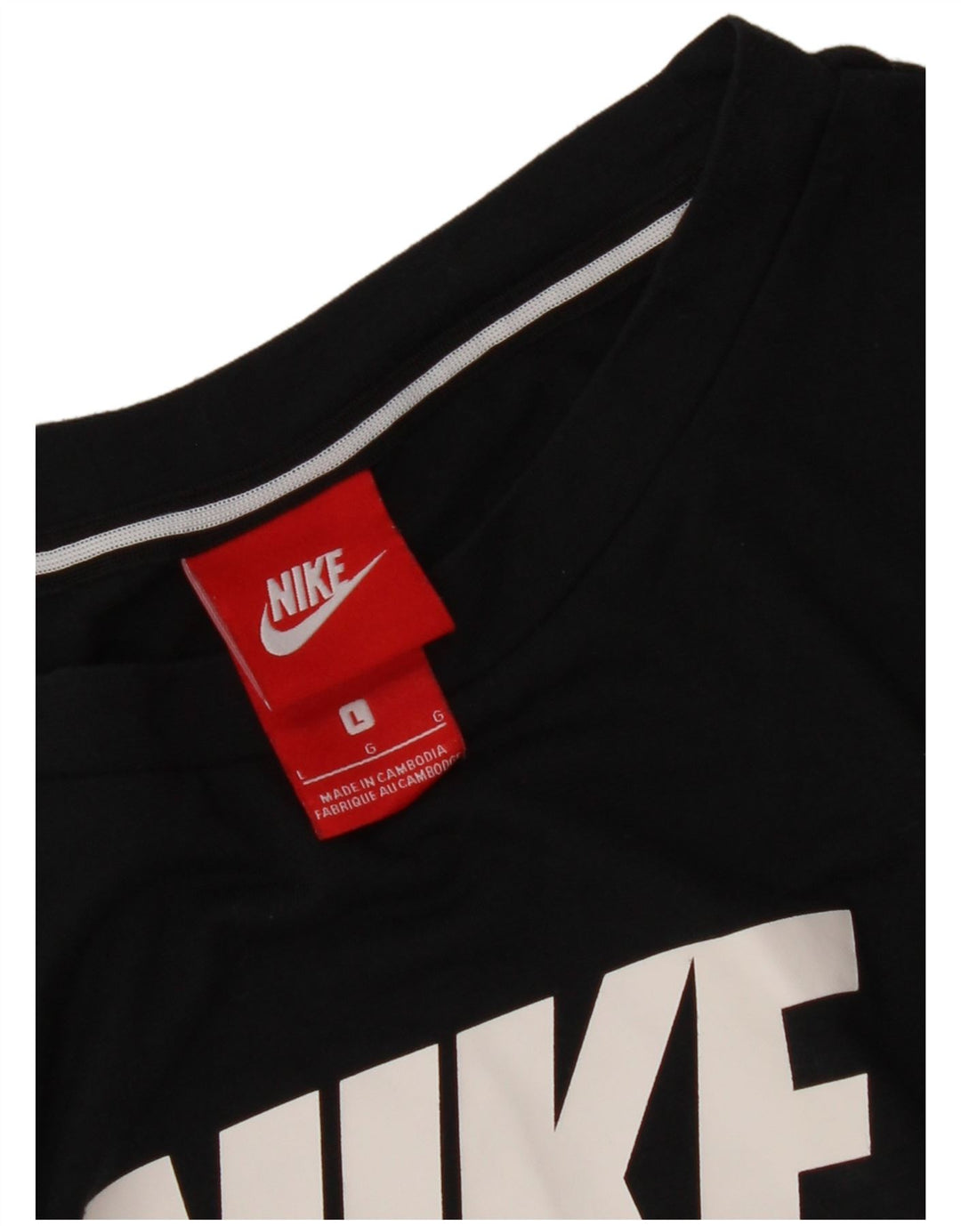 Canotta grafica NIKE da donna UK 16 grande nera