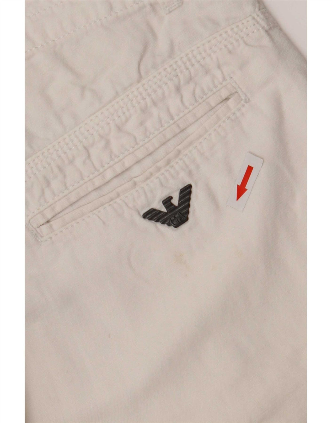 Pantaloncini chino Armani Ragazzo 15-16 anni W32 Cotone Bianco