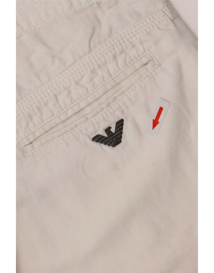Pantaloncini chino Armani Ragazzo 15-16 anni W32 Cotone Bianco