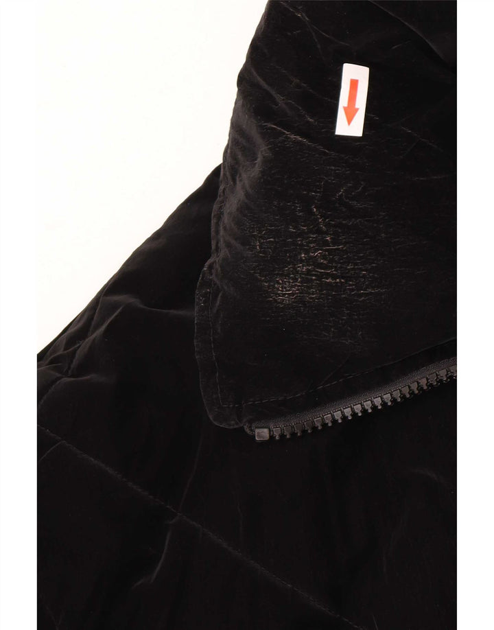 Giacca imbottita oversize da donna Zara UK 10 piccola in poliuretano nero
