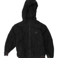 NIKE Boys Hooded Windbreaker Jacket 5-6 Years Medium Black Polyester Vintage Nike and Second-Hand Nike from Messina Hembry 