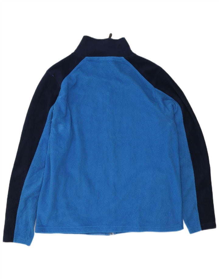 Giacca in pile da uomo Pierre Cardin UK 40 Large Blu Colourblock Poliestere