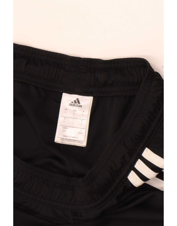 Pantaloncini sportivi Adidas Climalite da uomo grandi in poliestere nero