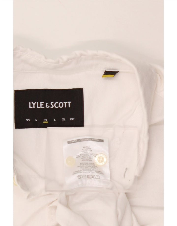 Camicia a maniche corte da uomo LYLE & SCOTT in cotone bianco medio