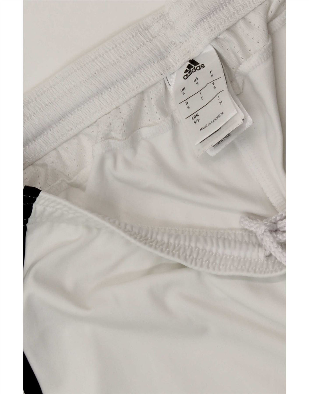 Pantaloncini sportivi Adidas da donna Juventus UK 8 piccoli poliestere bianco