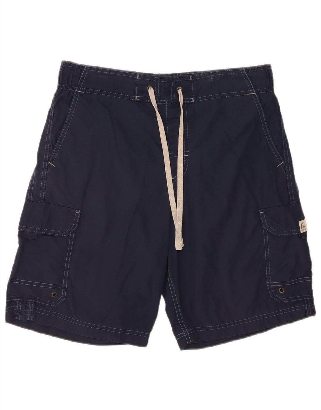 Pantaloncini da bagno cargo da uomo Marks & Spencer medio cotone blu navy