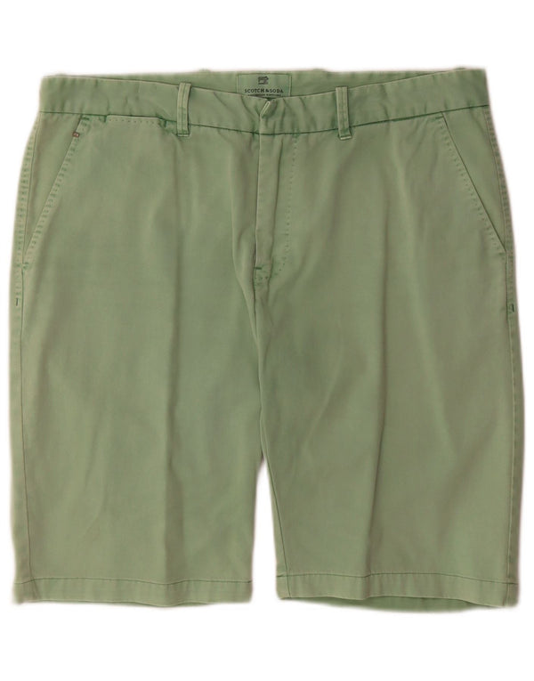 Pantaloncini chino da uomo Scotch & Soda W34 grandi in cotone verde