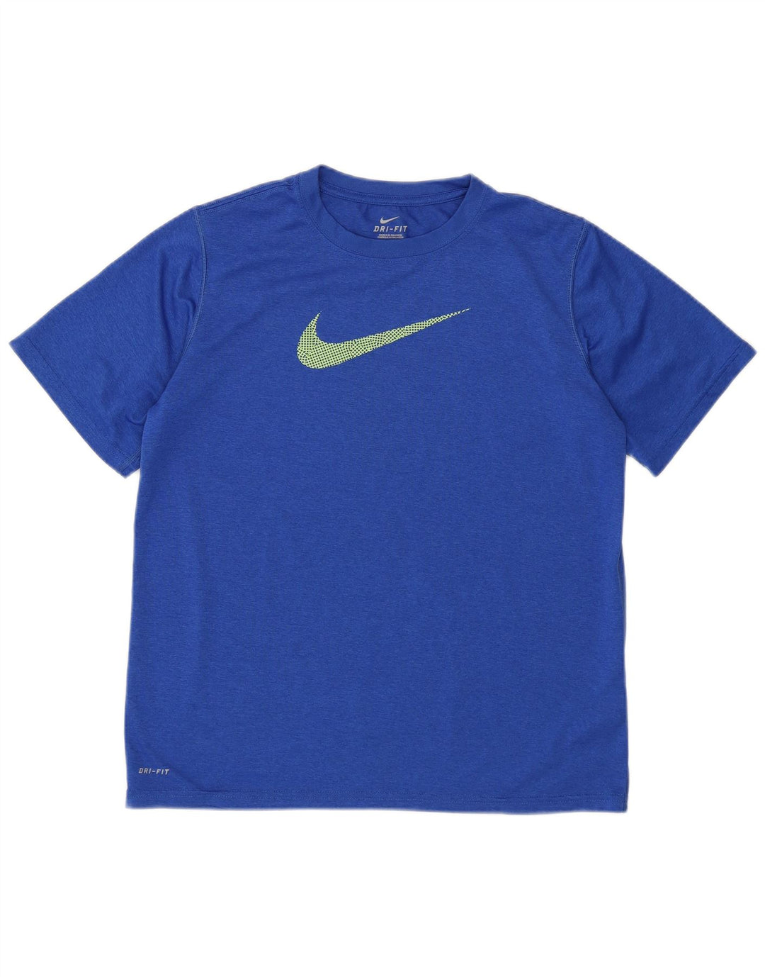 T-shirt grafica NIKE da ragazzo Dri Fit Top 13-14 anni XL poliestere blu