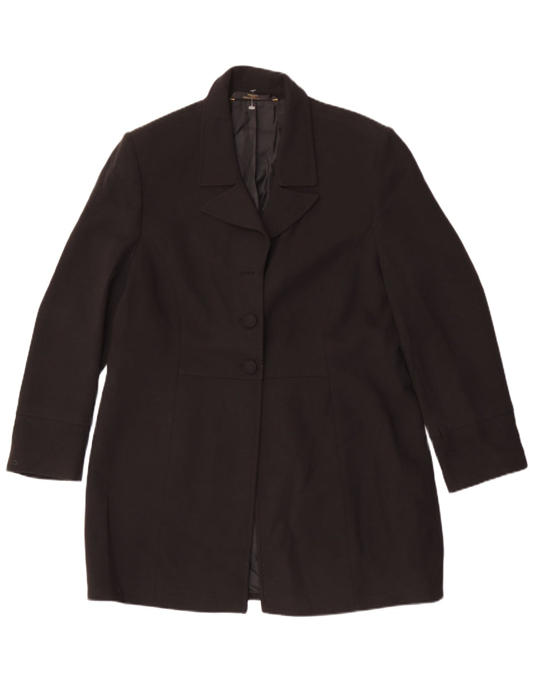 Cappotto Marks & Spencer da donna St. Michael UK 18 XL poliestere nero