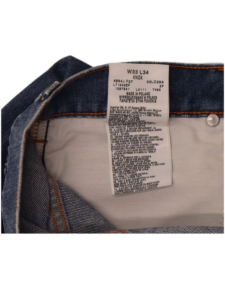 Jeans dritti Lee Knox da uomo W33 L28 cotone blu