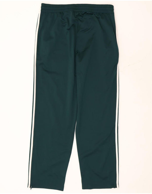 Adidas Mens Tracksuit Trousers Large Green Polyester