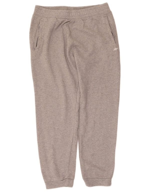 Pantaloni da tuta da uomo Reebok Joggers in cotone chiazzato grigio medio
