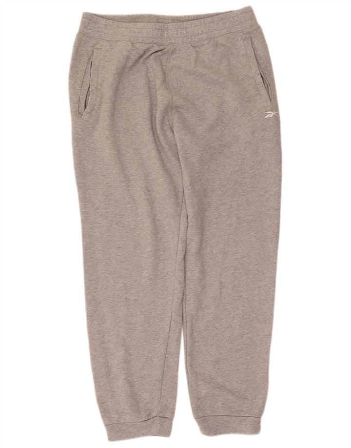 Pantaloni da tuta da uomo Reebok Joggers in cotone chiazzato grigio medio