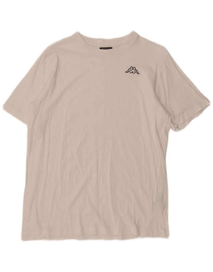 T-shirt uomo Kappa Top in cotone bianco medio