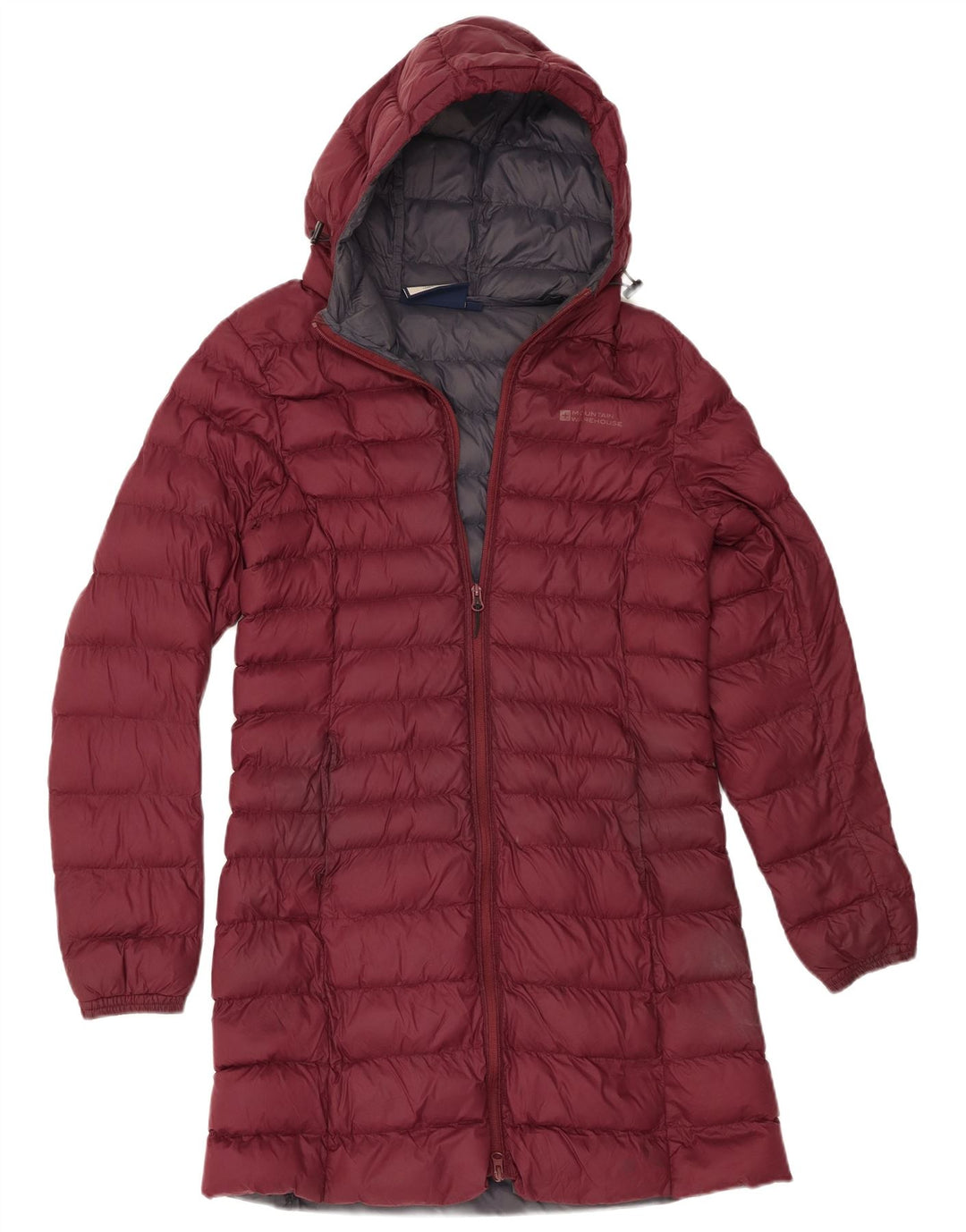 Giacca imbottita con cappuccio da donna Mountain Warehouse UK 12 nylon bordeaux medio