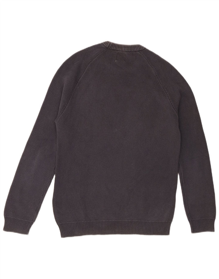 Maglione maglione girocollo da uomo Zara grande blu navy