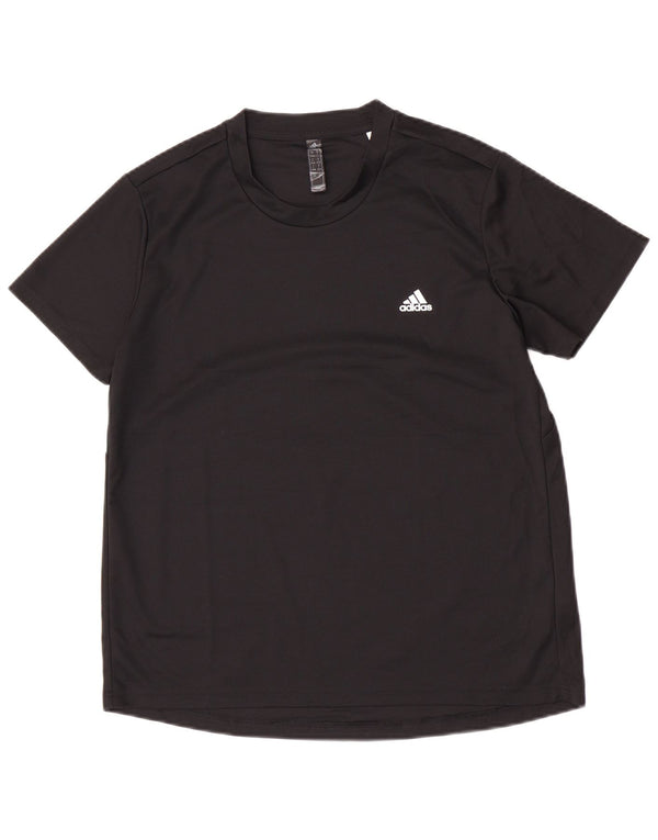 T-shirt Adidas Aeroready da donna UK 16/18 grande poliestere nero