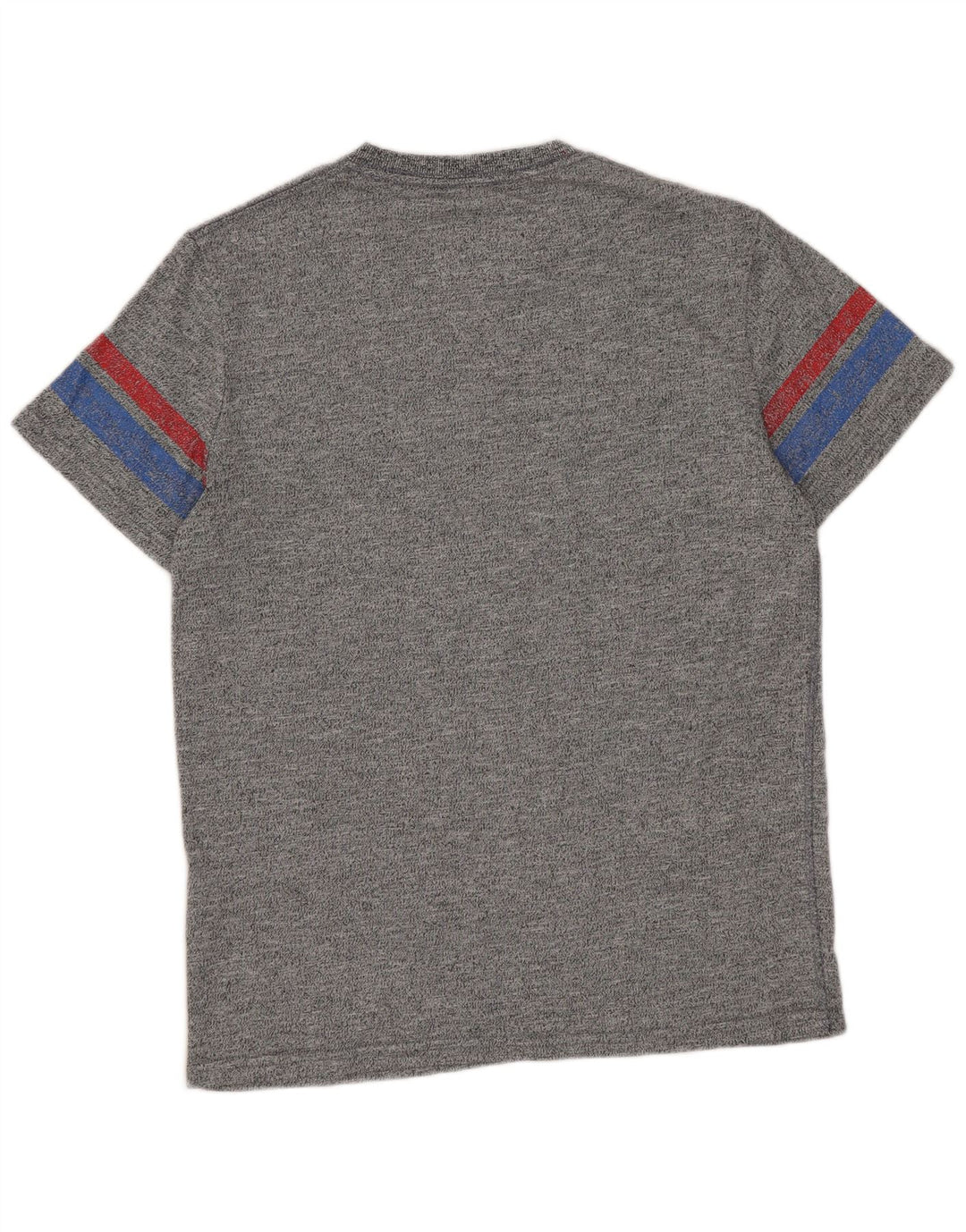 T-shirt grafica da uomo Superdry Top in cotone chiazzato grigio piccolo
