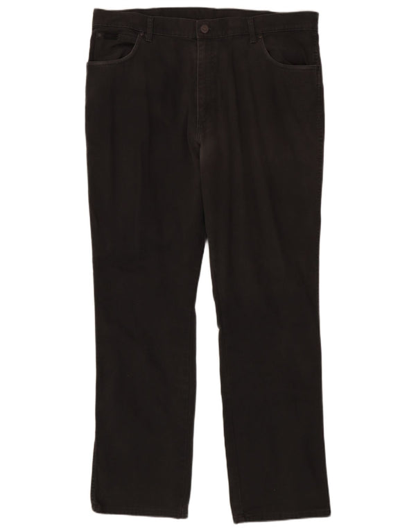 Pantaloni casual dritti elasticizzati Texas da uomo Wrangler W40 L34 cotone grigio