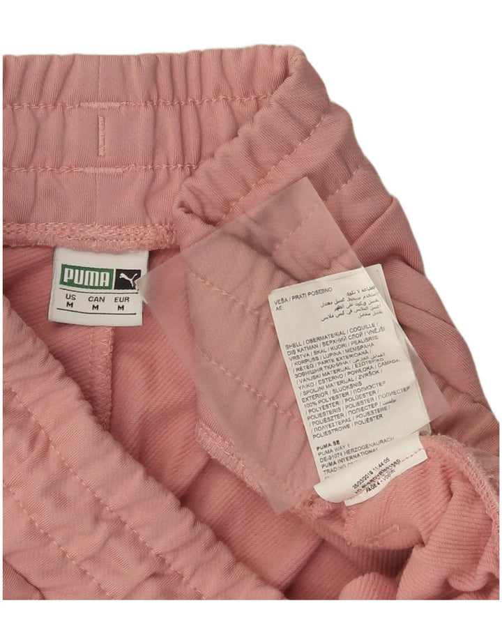 Pantaloni da tuta da donna Puma Joggers UK 14 Medium Pink Colourblock