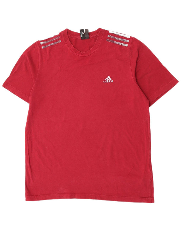 Maglietta Adidas da uomo Top Large in cotone bordeaux