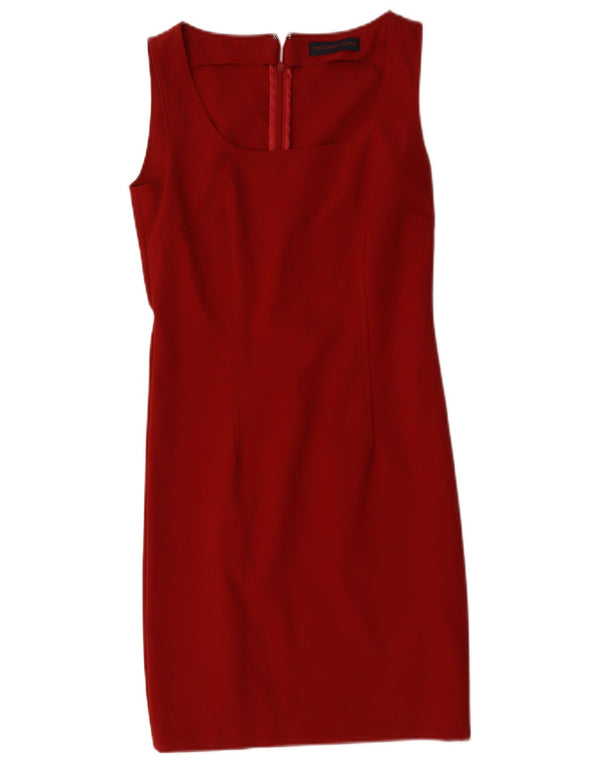 Abito Tubino Smanicato Donna Trussardi IT 40 Small Bordeaux