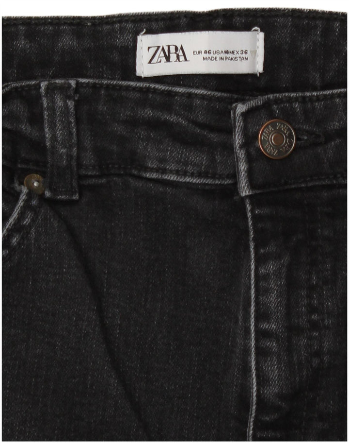 Jeans slim da donna Zara EU 46 2XL W36 L28 Nero