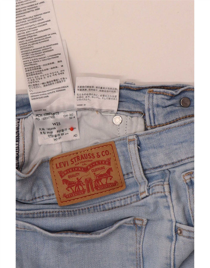 Jeans dritti da donna Levi's W25 L26 cotone blu
