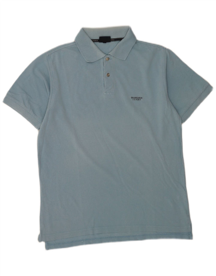 Polo Uomo Trussardi Jeans Blu Medio