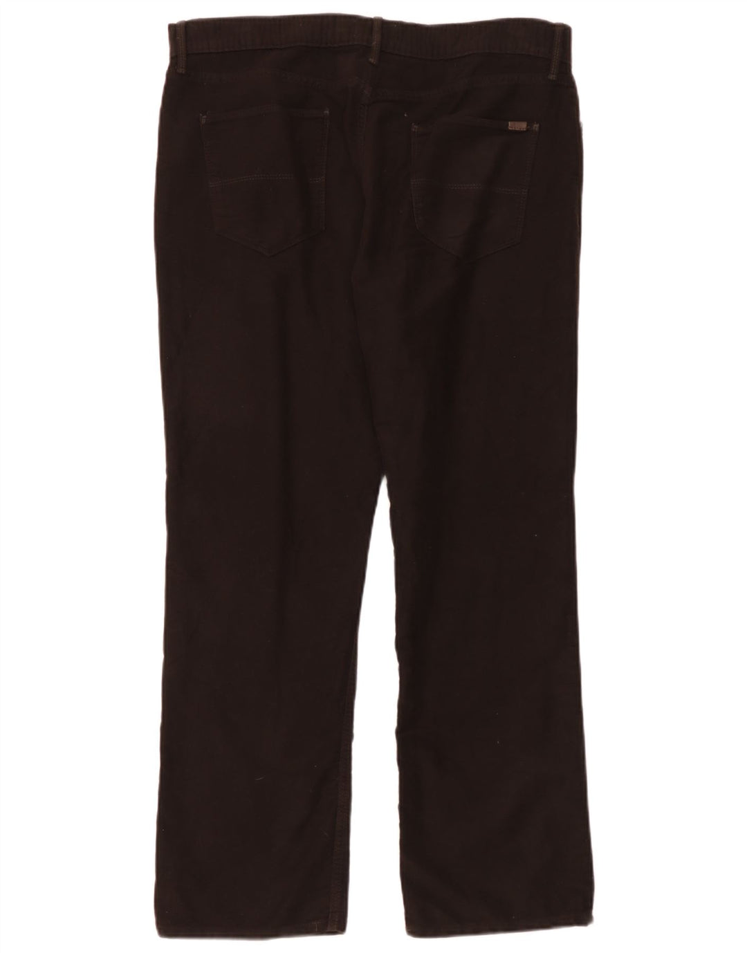 Jeans dritti vestibilità regolare da uomo Marks & Spencer W36 L29 cotone marrone