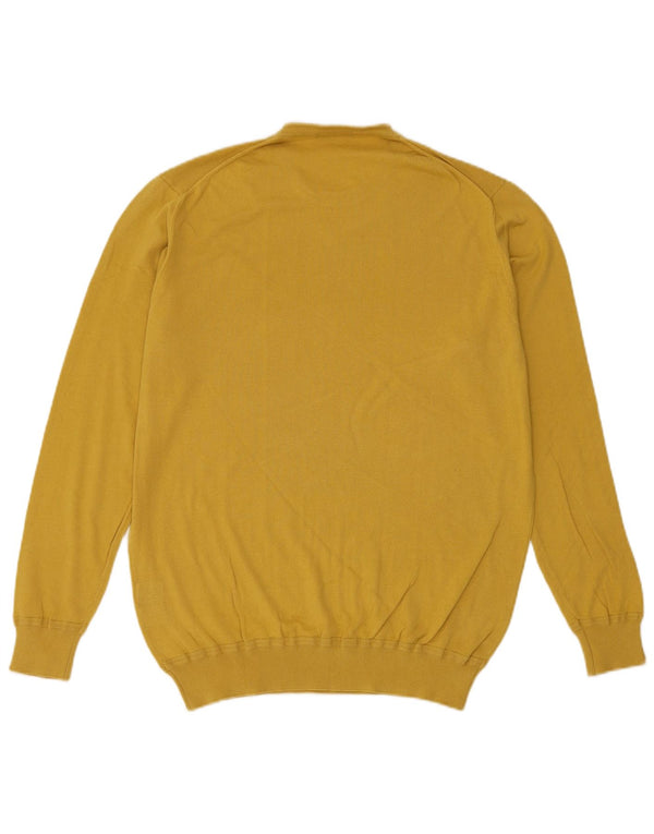 Maglione maglione girocollo da uomo Harmont & Blaine XL in cotone giallo