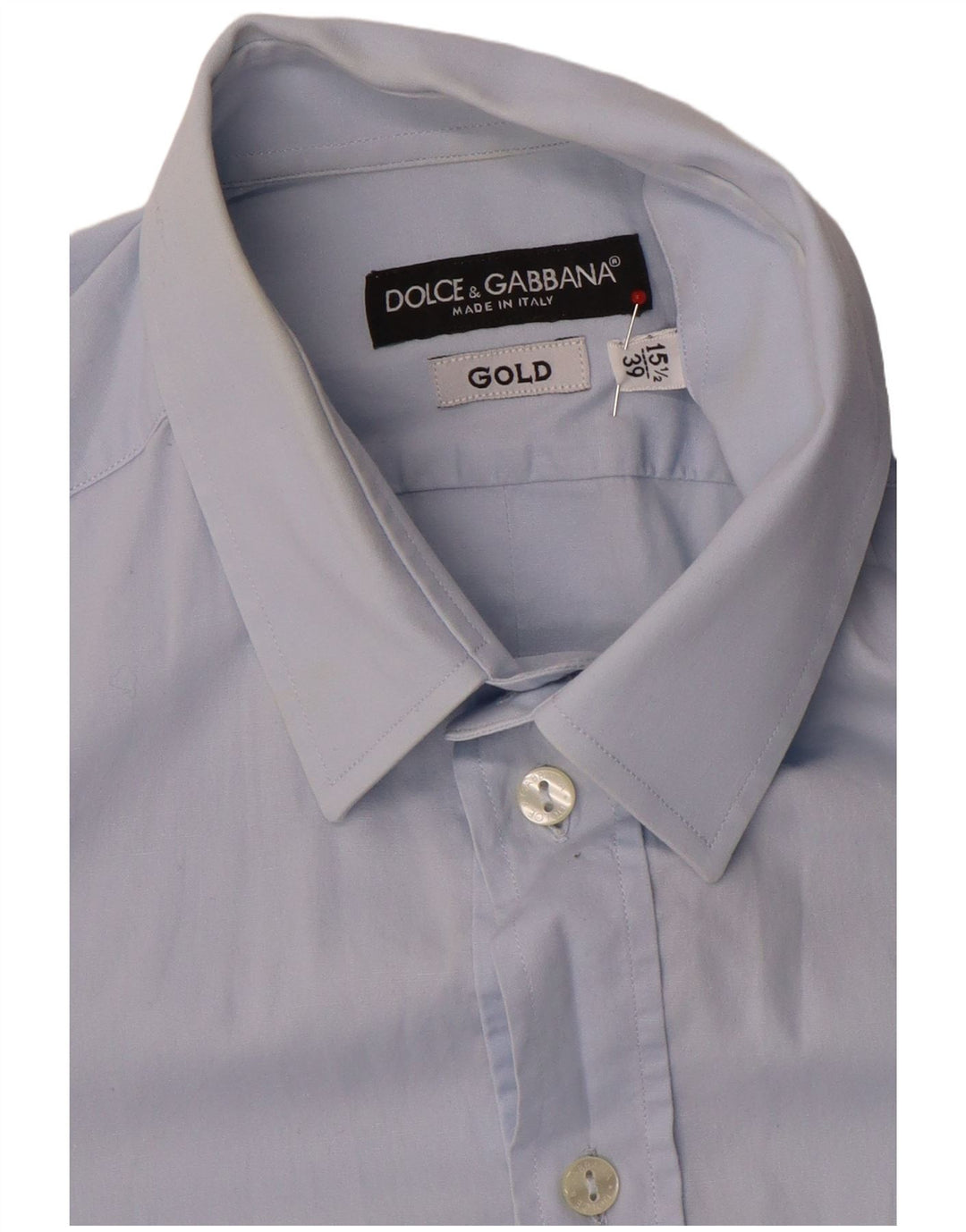 Camicia da uomo Dolce & Gabbana taglia 15 1/2 39 blu medio