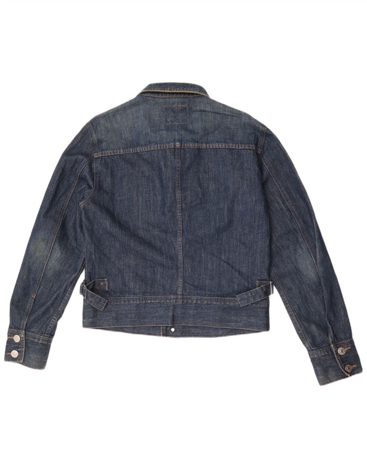 Giacca in denim da uomo Sisley UK 38 cotone blu medio