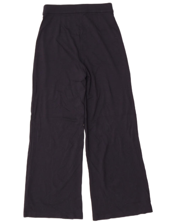 Pantaloni da tuta da donna Marks & Spencer a gamba larga UK 10 Small Blu Navy