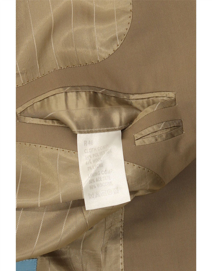 DOUGLAS Mens 2 Button Blazer Jacket UK 46 3XL Beige Polyester Vintage Douglas and Second-Hand Douglas from Messina Hembry 