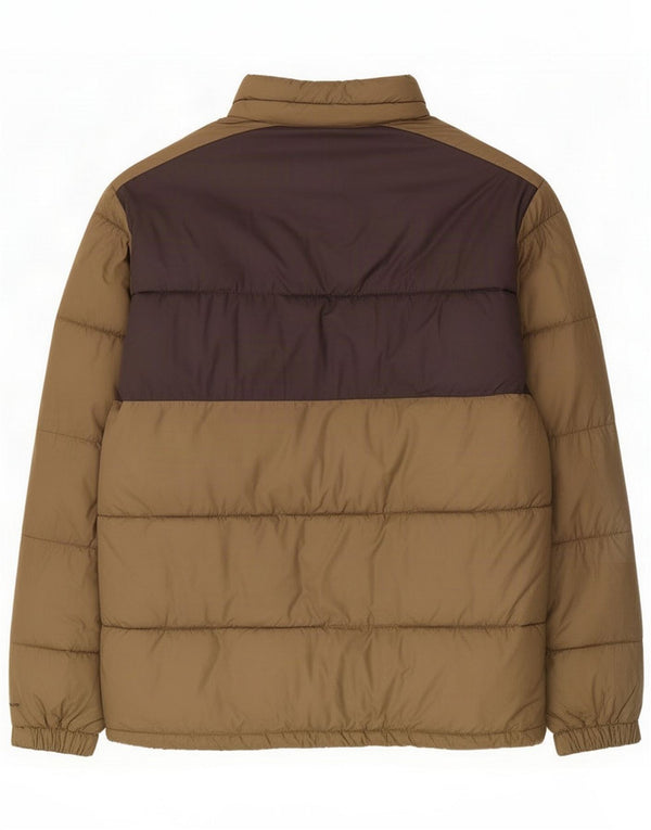 Giacca imbottita da uomo Columbia UK 42 XL Poliestere color block kaki