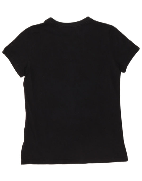 T-shirt grafica da donna Nike Top UK 10 piccola in cotone nero