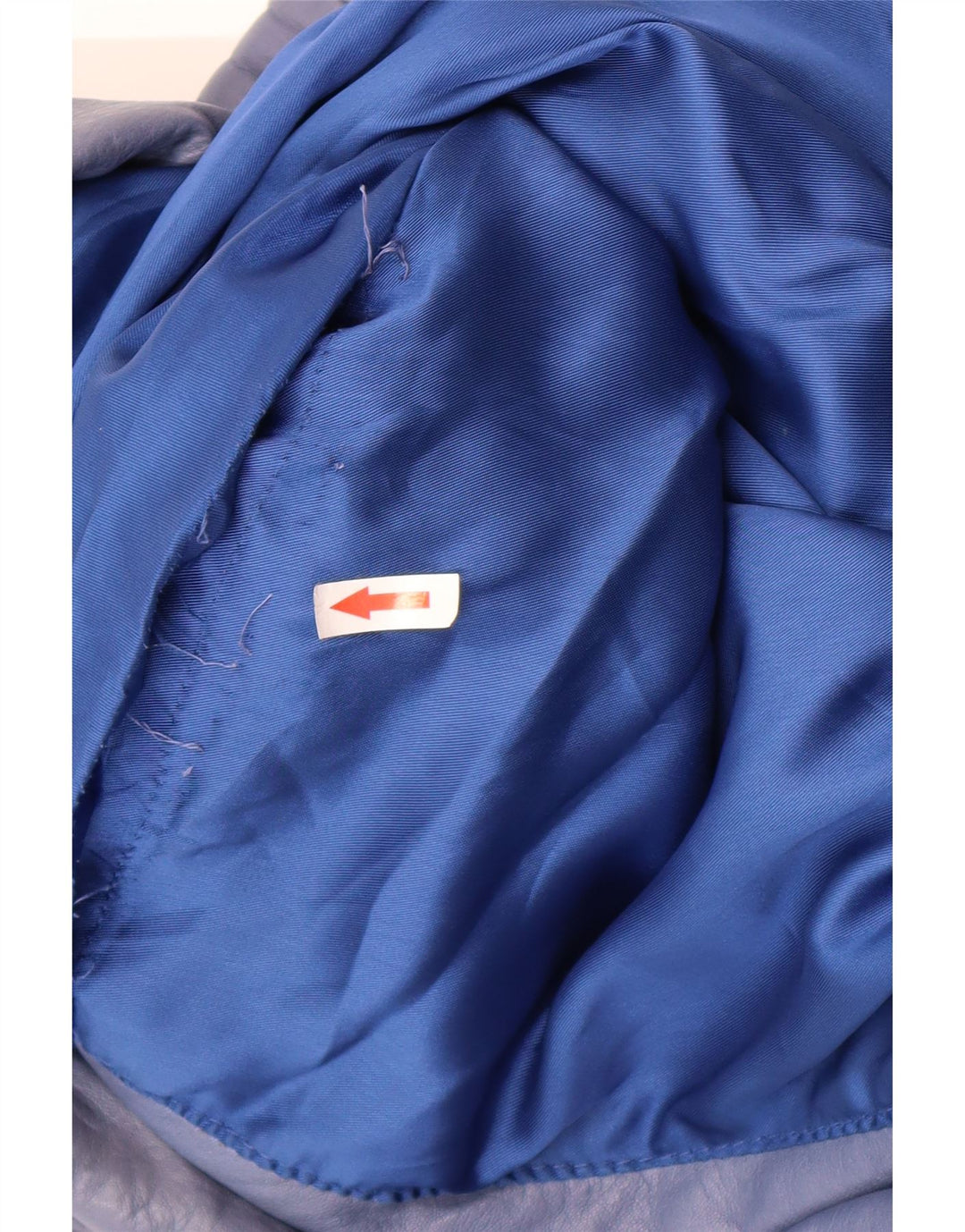 Giacca in pelle oversize da donna vintage EU 40 Blu medio