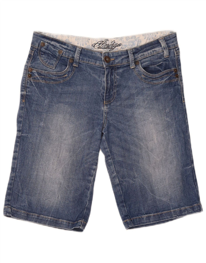 Pantaloncini di jeans da uomo Marks & Spencer UK 12 medi W32 cotone blu