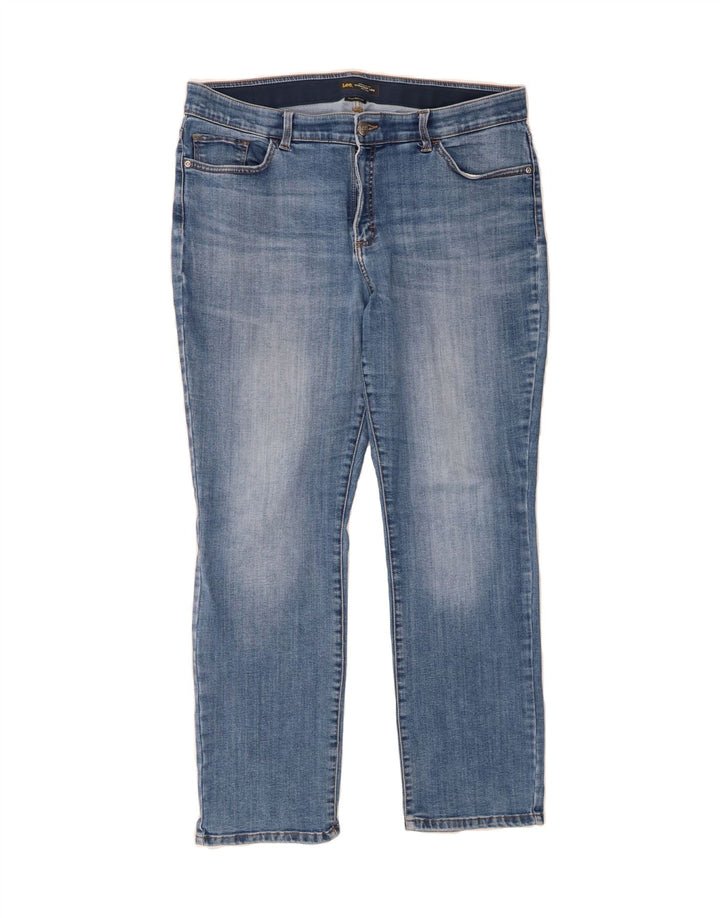 LEE Womens Mid Rise Straight Jeans W38 L30 Blue Vintage Lee and Second-Hand Lee from Messina Hembry 