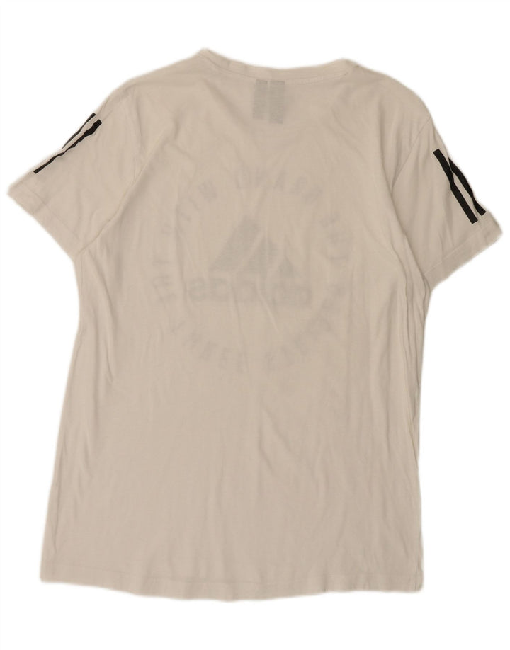 Maglietta grafica da uomo Adidas Top bianca media
