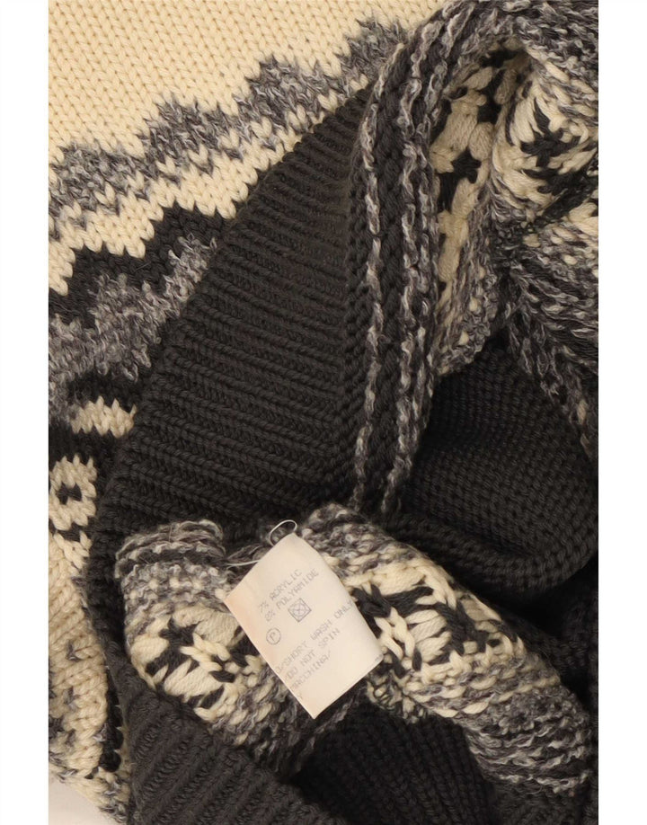 Maglione maglione girocollo da uomo Silvy IT 48 Fair Isle medio multicolore