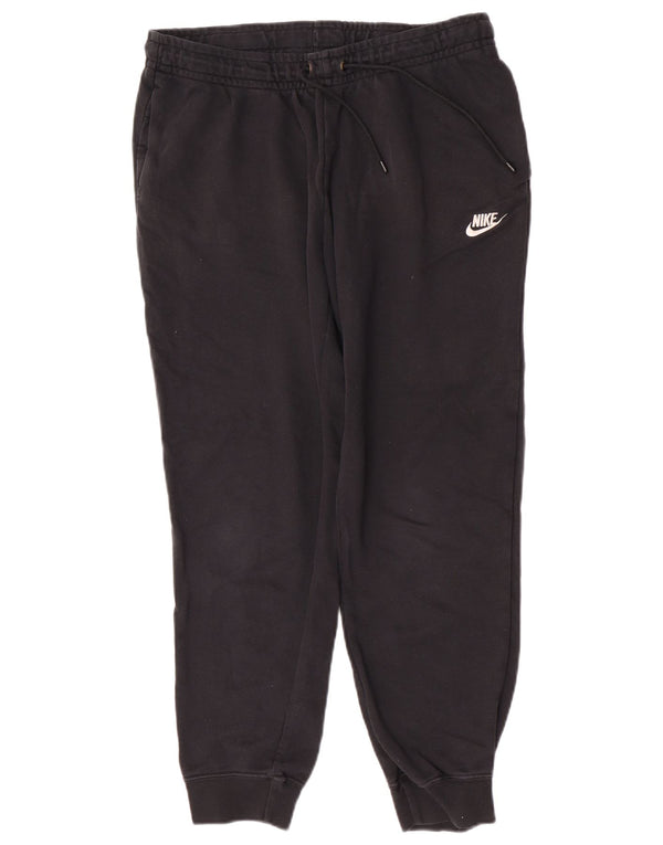 Pantaloni da tuta da donna Nike Joggers UK 14 Large Nero Cotone