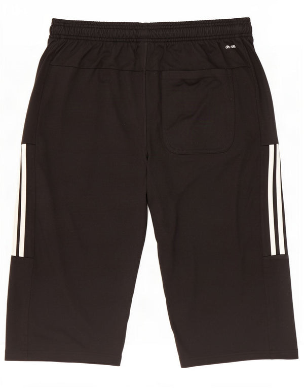 Adidas Mens Climalite Bermuda Sport Shorts Large Black Polyester