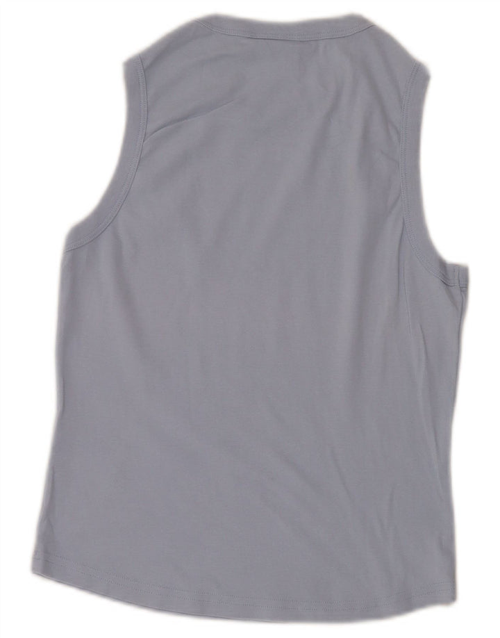 Canotta Reebok da donna UK 16 grande blu cotone