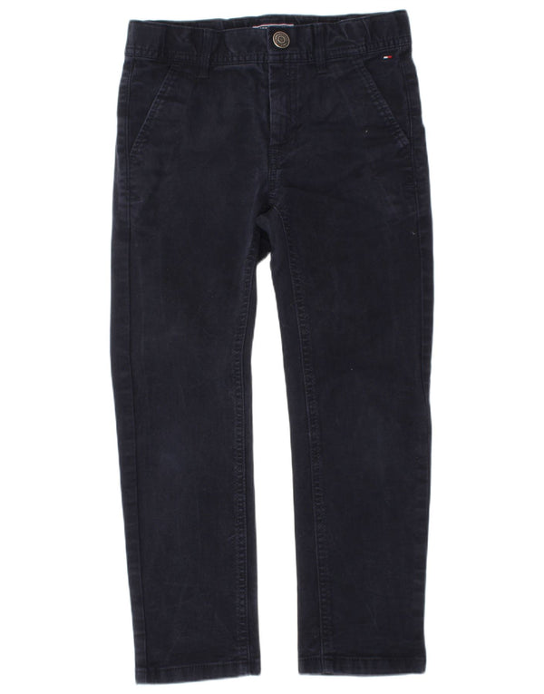 Pantaloni chino dritti per ragazzi Tommy Hilfiger 6-7 anni W22 L20 Blu navy