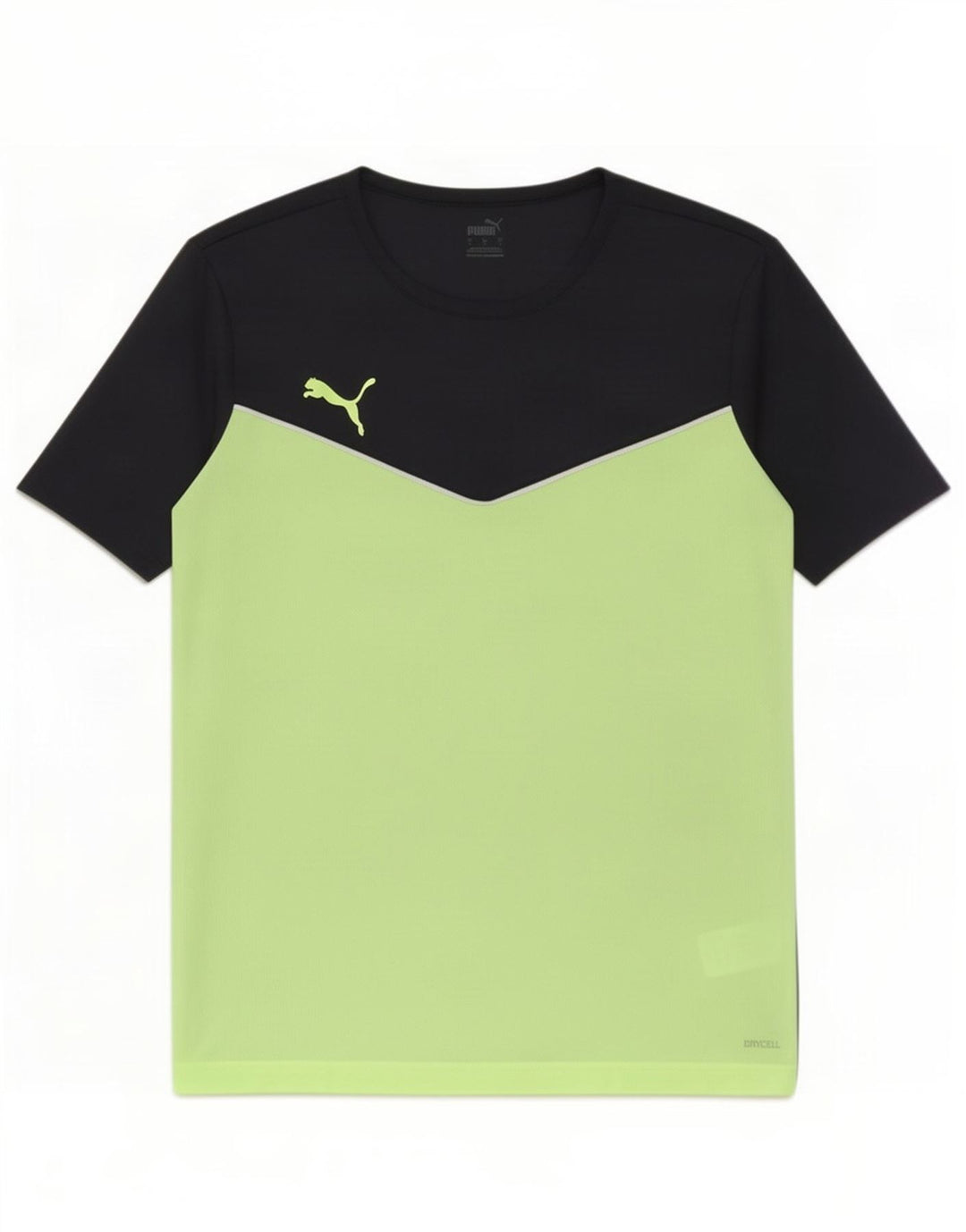 T-shirt da uomo Puma Top Large in poliestere color block nero
