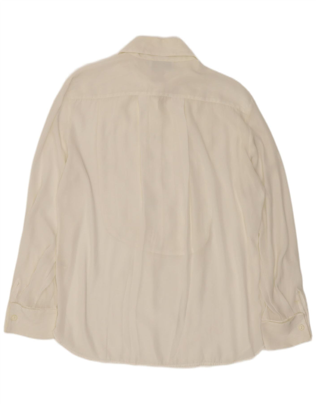 ENJOY Camicia pullover ampia da donna UK 14 Poliestere bianco medio