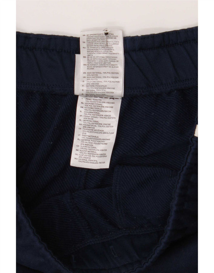 Pantaloni da tuta Adidas Climalite da uomo piccoli in poliestere blu navy